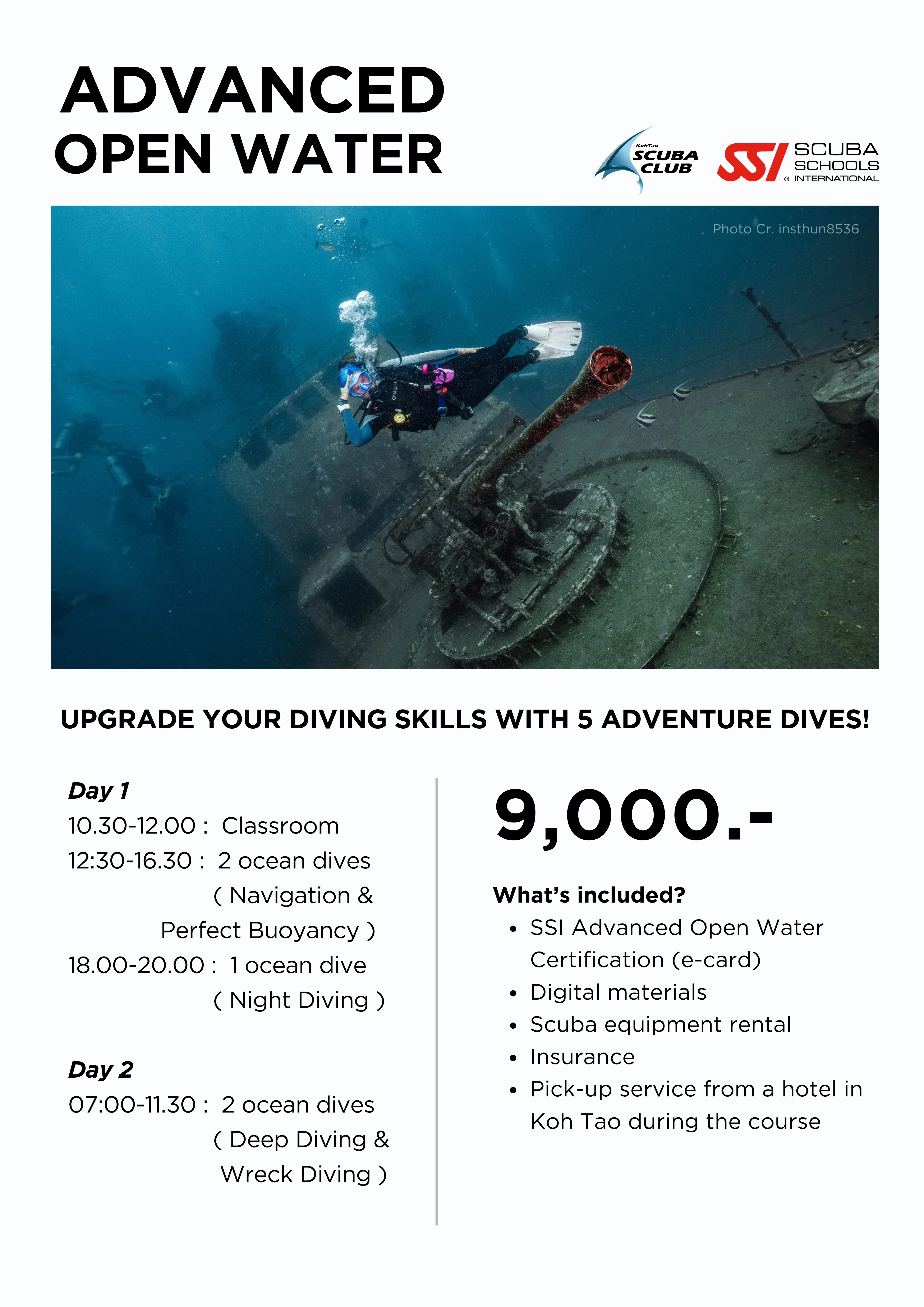 Advanced Open Water course poster